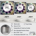 thumbnail image 4 of Designart "Galactic Mandala In Enigmatic Purple VI" Boho Mandala Square Mirror For Wall Decor - Large Purple Square Printed Wall Mirror Art - Wall Mounted Square Large Mirror, 4 of 5