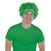 Beistle Club Pack of 12 Green "Happy St. Patrick's Day" Curly Headband Wigs - Adult Sized