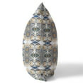 thumbnail image 3 of Nandini Flowers Indoor/Outdoor Pillow with Removable Cover in Gray Orange 26x26, 3 of 5