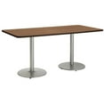 thumbnail image 3 of KFI Studios Mode 3.5' x 8' Counter Height Dining Table, River Cherry, Silver Base, 3 of 3