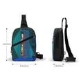 thumbnail image 4 of Lsque Scooby-Doo Pattern Chest Package – Foldable Waterproof Chest Bag with Adjustable Shoulder Strap, Double Zipper Compartments & D-Buckle Design, 4 of 7