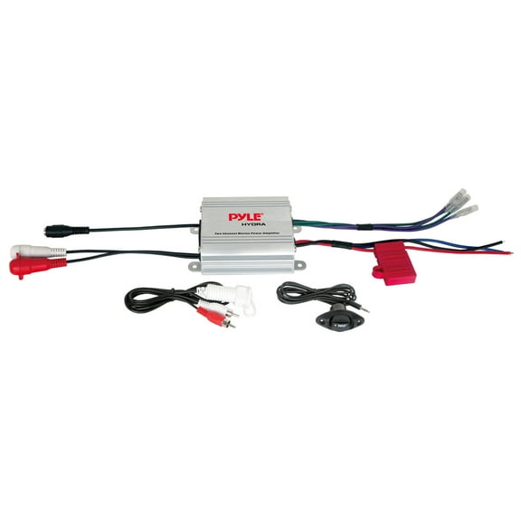 Pyle PLMRMP1A Waterproof 400 W 2 Channel Marine Power Audio Amplifier for Boats