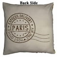 thumbnail image 2 of PKQWTM Round Brown Postmark Paris France Reversible Mermaid Cushion Cover Home Decor Sequin Pillow Case Size 16x16 inches, 2 of 2