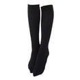 thumbnail image 2 of Calcetines hasta niñas Calcetines escolares al aire libre Negro Zulema  Calcetines hasta la rodilla de alta compresión, 2 of 8