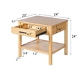 thumbnail image 3 of END TABLE K/D WITH 1 DRAWER,NATURAL COLOR, 3 of 12