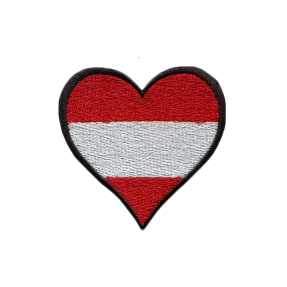 Ysmzzmsy 1 PCS Flag Patches Iron On or Sew On Embroidered Tactical Military National Austria Patch
