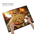 thumbnail image 4 of 500 PCS Pizza Feast 500 Piece Puzzle For Adults,Stunningly Vibrant Colors,Delicious Food Wooden Puzzles As Home Decor, Adult Jigsaw,Ideal Choice For Family Leisure And Entertainment, 4 of 6