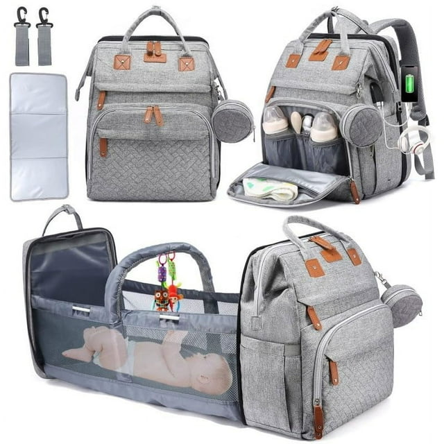 Mochila para pañales LittleOnes, 5 en 1, con cambiador incluido