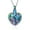 Rainbow, variant on Abalone Shell Hummingbird Urn Necklace for Human Ashes of Loved Ones Flower Heart Urn Necklace Ashes Holder Stainless Steel Keepsake Urn Pendant Ashes Necklace