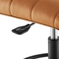 thumbnail image 6 of Modway Ripple Armless Vegan Leather Drafting Chair in Black Tan, 6 of 9