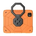 thumbnail image 5 of for iPad Pro 11 2024 Heavy Duty Case, with Kickstand & Pencil Holder Shockproof Protective 2 In 1 Cover for iPad Pro 11 2024 Kids Friendly Silicone PC Rugged, Orangeblack, 5 of 5