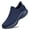 Navy Blue, variant on Women's Hands-Free Walking Shoes Non Slip Sock Casual Air Cushion Fashion Sneakers Lightweight Comfortable Tennis Workout Running Shoes All Black Size 5