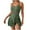 Army Green, variant on One-Piece Swimsuit Women One Piece Swim Dress Swimsuits for Women Tummy Swimdress Skirt Mesh Waisted Bathing Suit with Adjustable Strap Beach Wear Green L