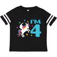 thumbnail image 3 of Inktastic I'm Four Unicorn 4th Birthday Boys or Girls Toddler T-Shirt, 3 of 5