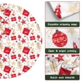 thumbnail image 6 of 48 Inch Christmas Tree Skirt – Velvet Plush Tree Mat, Soft Thickened Polyester with Red Ties, Single-Sided Printing, Available in 30in/36in/48in, Perfect for Holiday Xmas Tree Decoration, 6 of 7