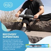 RAD 2-in-1 Muscle Flushing Kit – Exercise Foam Roller & Massage Stick – Deep Tissue Muscle Recovery Tools