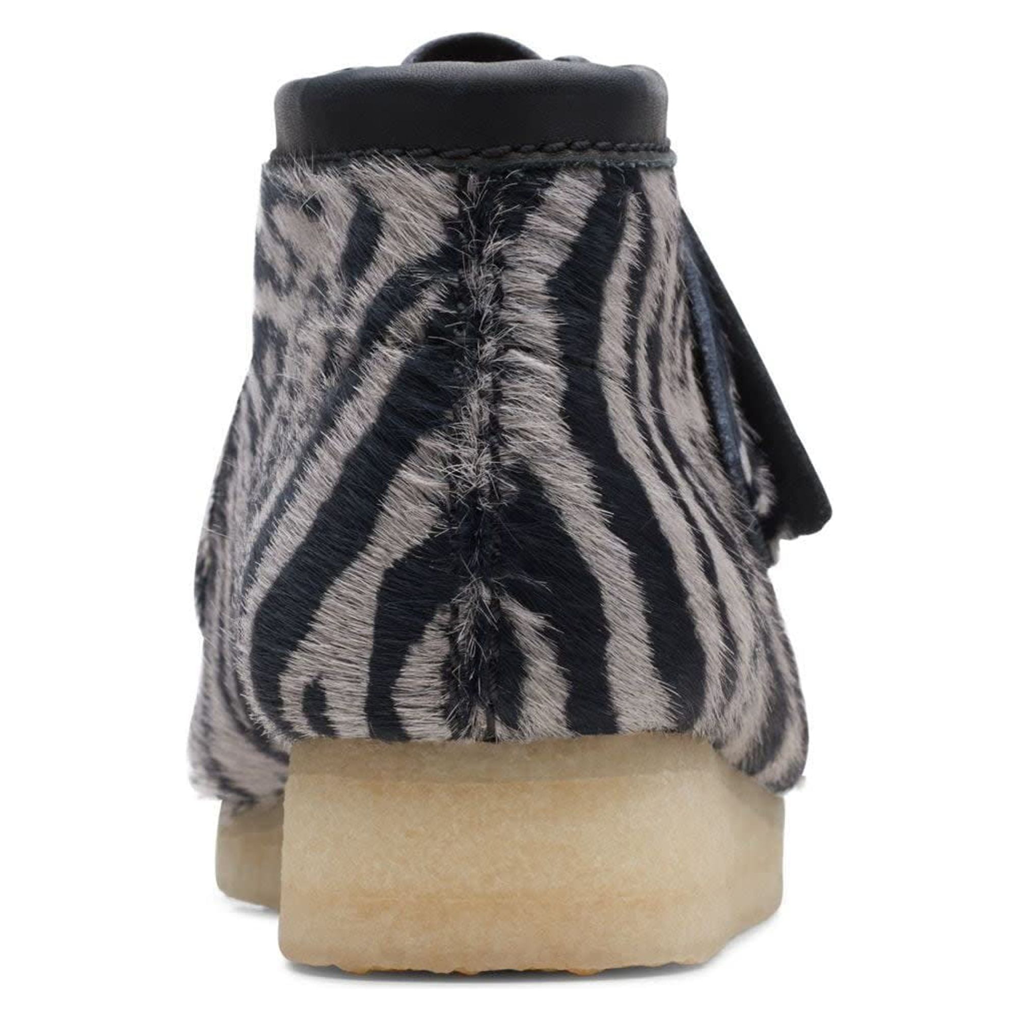 Clarks Womens Originals Icon Wallabee Boot Zebra Print