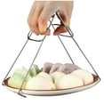 thumbnail image 3 of Oleegame 1PC Kitchen Utensils Set Kitchen Tool Stainless Steel Folding Dish Plate Bowl Clip Tong Grip Per Clamp, 3 of 9