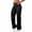 #02 Black 【Stock up on Your Favorite Colors】, variant on Women's Casual Solid Color Cargo Pants with Multi-Pockets, Mid Rise Tummy Smoothing, Functional Side Pockets for Hiking, Travel, or Daily Wear, Versatile | CSEONE,Army Green L