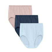 Radiant by Vanity Fair Women's Comfort Stretch Brief Panties, 3 Pack, Sizes S-3XL