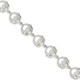 thumbnail image 1 of 925 Sterling Silver Claddagh Bracelet, 1 of 2