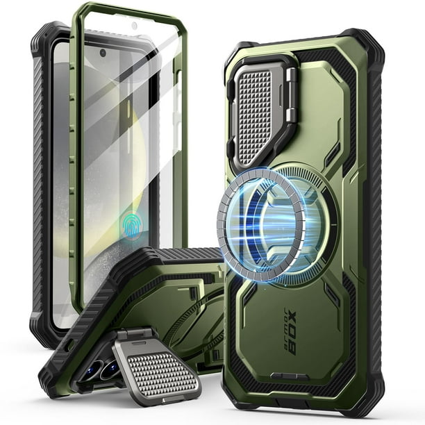 Funda i-Blason para Samsung Galaxy S25 Plus con Soporte Verde