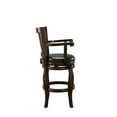 thumbnail image 4 of Bowery Hill Faux Leather Cappuccino/Black Swivel Bar Stool Rectangular 31" Unassembled, 4 of 9