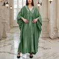 thumbnail image 6 of Women Swimsuit Cover Up V Neck Batwing Sleeve Plus Size Beach Kaftan Dresses Beach Swimwear, 6 of 6