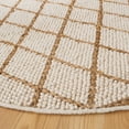 thumbnail image 3 of SAFAVIEH Natura Glenn Diamond Area Rug, Ivory/Natural, 6' x 6' Round, 3 of 8