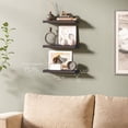 thumbnail image 2 of Ballucci 16" Floating Shelves for Wall, 3-Pack with Invisible Brackets, 6" Deep, Black, 2 of 6