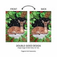 thumbnail image 5 of Evergreen Woodland Peace on Earth Deer Suede Garden Flag 12 x 18 Inches Indoor Outdoor Decor, 5 of 7