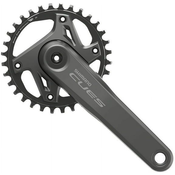 Shimano CUES FC-U6000-1 Crankset - 165mm, 9/10/11-Speed, 32t, Asymmetric 110 BCD, Black