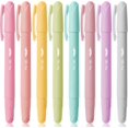 thumbnail image 1 of czcpp-Gel Highlighter Set, 8 Pack Pastel Colors, No Bleed Bible Highlighters, Markers for Bibles, 1 of 4