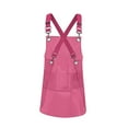 thumbnail image 4 of Delantal transparente, delantal de color, delantal de cocina, arte impermeable con bolsillo grande, rojo, 4 of 9