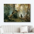 thumbnail image 2 of wall26 Canvas Print Wall Art Black Bears in The Spring Forest Nature Wilderness Illustrations Modern Art Rustic Scenic Colorful Multicolor for Living Room, Bedroom, Office - 32"x48", 2 of 5