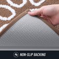 thumbnail image 6 of Buganda Door Mat for Inside, Absorbent Low Profile Doormat, Dirt Trapper for Outside Entry, Non Slip Rug with Dog Paws Prints, 16"x24", brown, 6 of 8