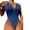 Blue, variant on Vedolay Cute One Piece Swimsuit For Women Women Tummy Control One Piece Swimsuits Push Up Bathing Suits Halter Vintage Swimwear,Blue XL