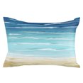 thumbnail image 2 of Summer Coastal Toddler Pillow Covers 16x24 Inch, Turquoise Ombre Beach Ocean Waves Decorative Pillowcase with Zipper, Microfiber Breathable Throw Pillowcases for Sofa Bed Living Room, 2 of 9
