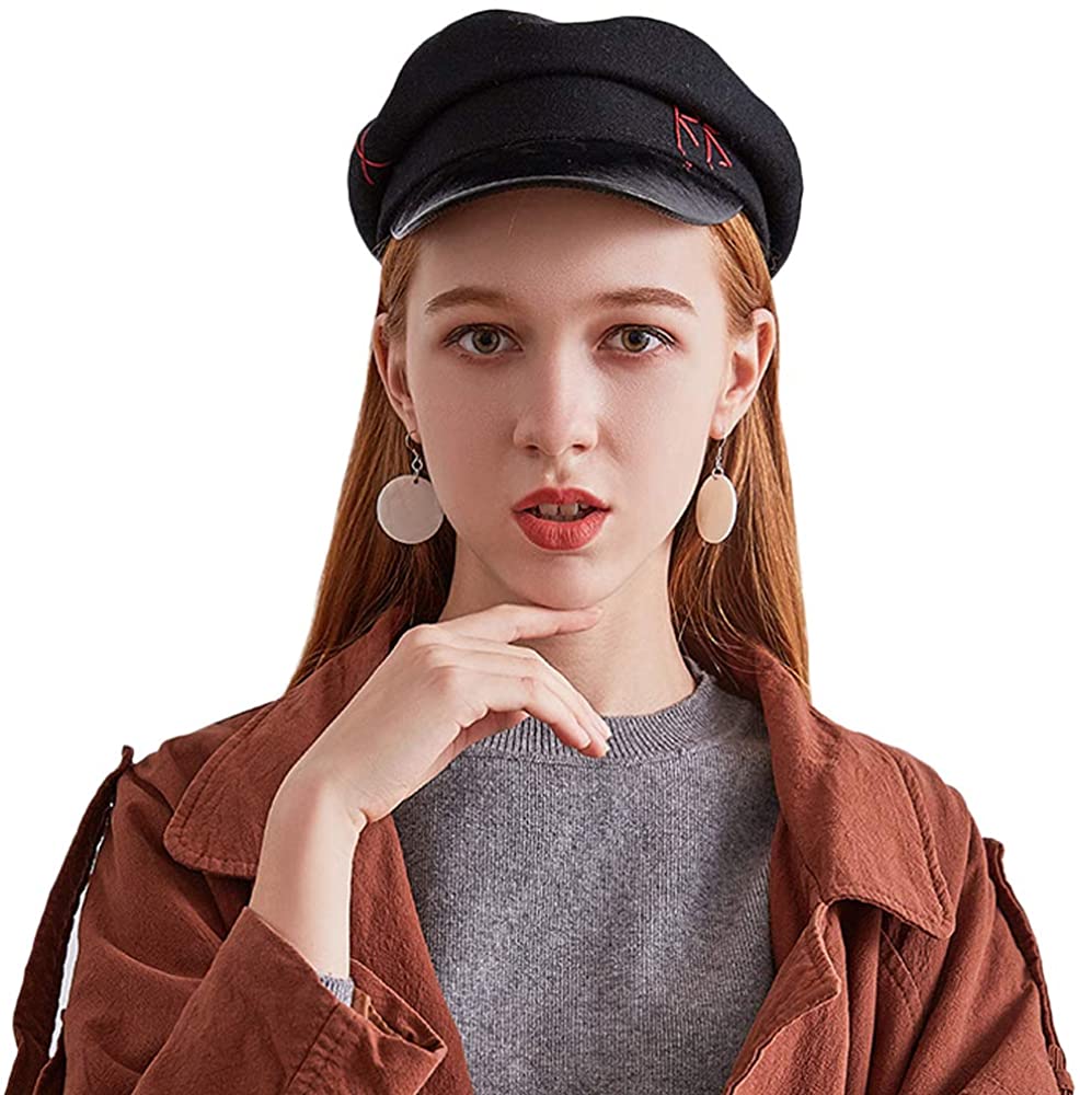 Newsboy Cabbie Beret Cap Women Wool 