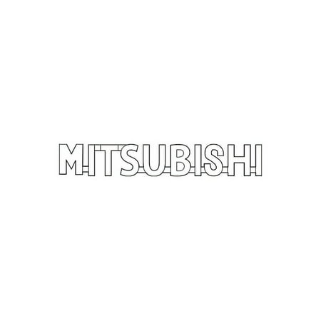 Genuine OE Mitsubishi Nameplate - MR108148T Fits select: 2014-2015 MITSUBISHI MIRAGE, 2011-2013 MITSUBISHI OUTLANDER SPORT