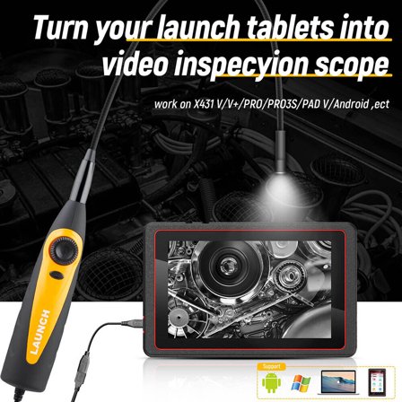 Launch VSP-100 Inspection Camera Videoscope Borescope For Viewing Captur Images