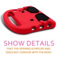 thumbnail image 4 of For Samsung Galaxy Tab A SM-T280 / Tab 4 SM-T230 / Tab E Lite SM-T113/Tab 3 Lite T110 7inch Tablet Case, Dteck Shockroof Handle Cover With Kickstand - Red, 4 of 7