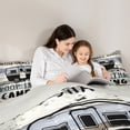 thumbnail image 5 of Manfei Camping Car Full Size Comforter Sets 3-Piece for Kids Children Teens,Adventure Theme Bedding Comforter Set,Rustic Cabin Lightweight Bedding Sets,Breathable Home Decor,Reversible, 5 of 8