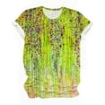 thumbnail image 4 of Otvok Womens Summer Tops Regular Casual Short Sleeve Flower Print Round Neck Pullover Blouse, 4 of 6