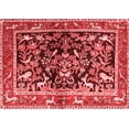 thumbnail image 1 of Ahgly Company Indoor Rectangle Animal Red Traditional Area Rugs, 5' x 7', 1 of 4