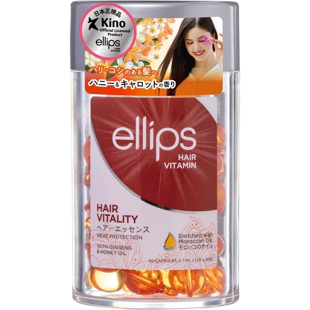 Vitamina para el cabello Ellips Hair Vitality con aceite marroquí, 50 cápsulas