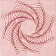 thumbnail image 1 of Ahgly Company Machine Washable Indoor Square Transitional Pink Bubble Gum Pink Area Rugs, 6' Square, 1 of 7