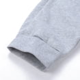 thumbnail image 5 of Kmbangi Men Sports Set, Solid Color Hoodie Zip Tops, Long Loose Pants Suit, 5 of 5