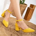 thumbnail image 4 of Marcelle - Zapatos de tacón de ante amarillo amarillo 24 CM, 4 of 4