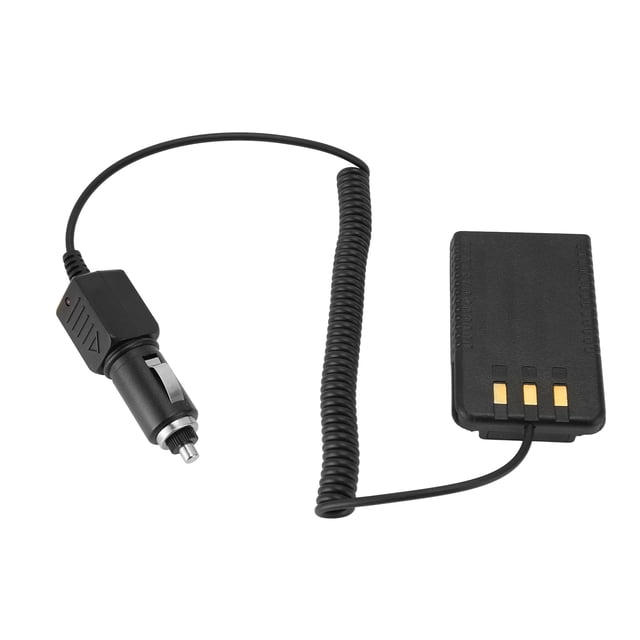 Car Mobile Battery Eliminator, Mini Car Charger Battery Eliminator Adapter Long Lasting Safe for Talkie for FT 4XR